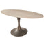 Keiichi Dining Sutton Oval Dining Table in Travertine Ceramic - 180cm House of Isabella UK