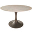 Keiichi Dining Sutton Round Dining Table in Travertine Ceramic - 120cm House of Isabella UK