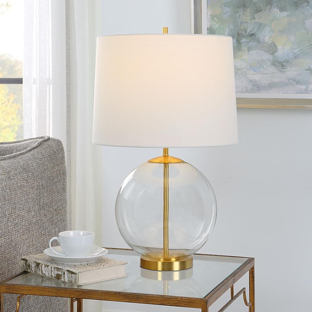 Keiichi Lighting Clear Globe Table Lamp House of Isabella UK