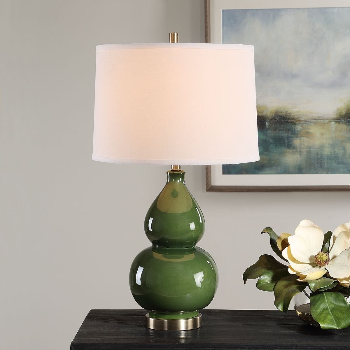Keiichi Lighting Delaunay Table Lamp in Green House of Isabella UK