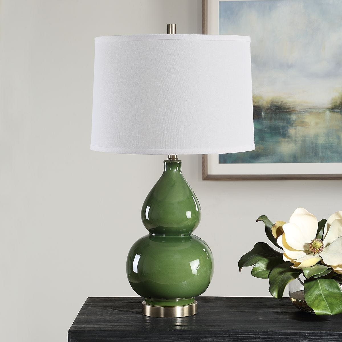 Keiichi Lighting Delaunay Table Lamp in Green House of Isabella UK