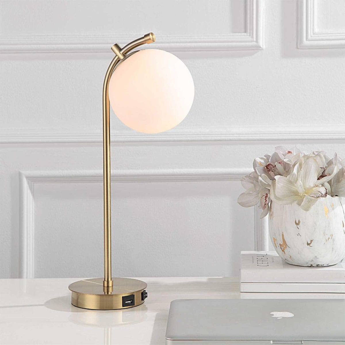 Keiichi Lighting Droplet Table Lamp Brass House of Isabella UK
