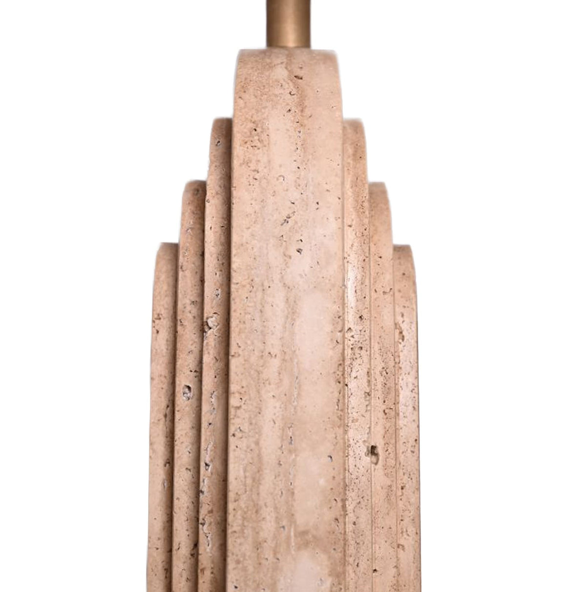 Keiichi Lighting Ishtar Gate Travertine Table Lamp House of Isabella UK