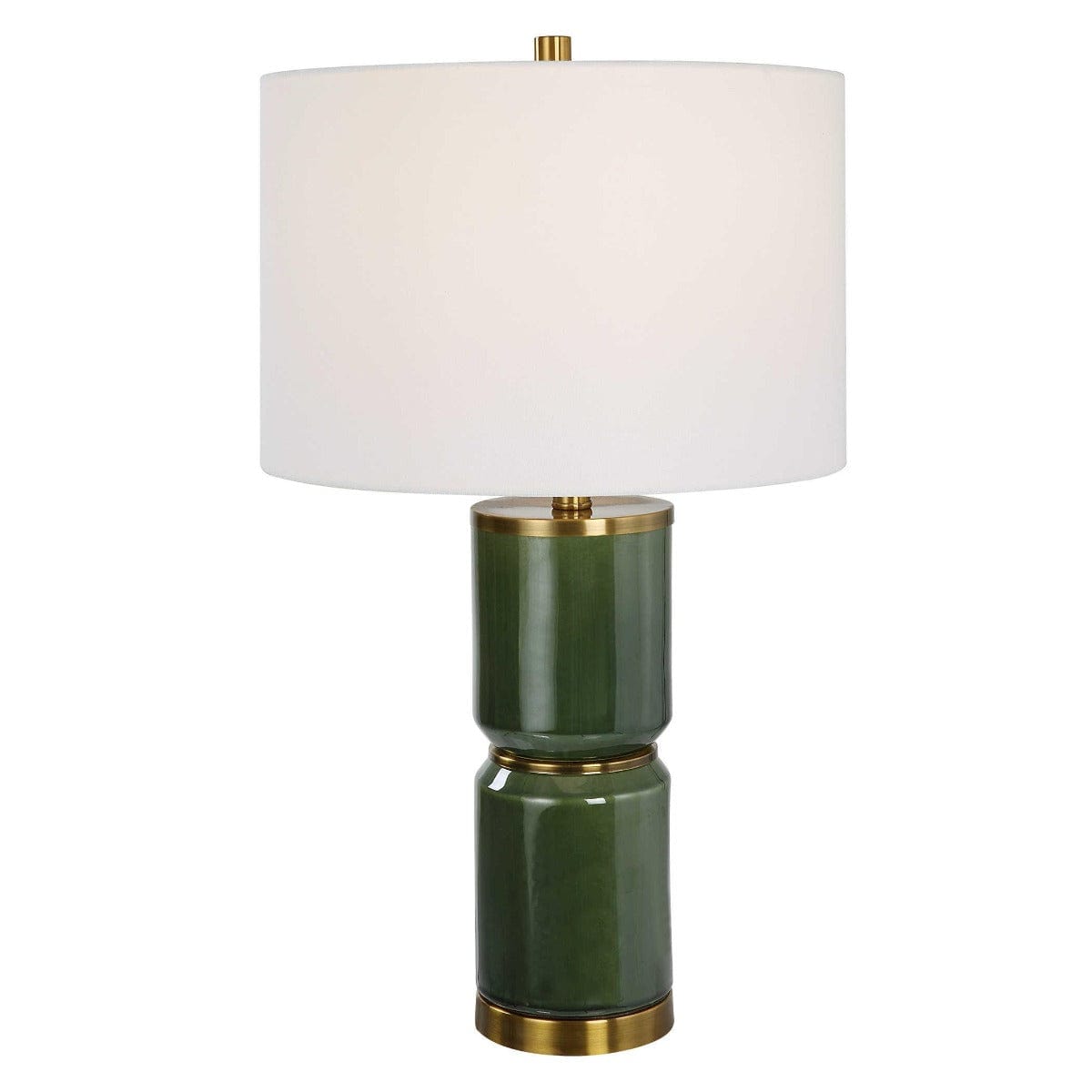 Keiichi Lighting Lilian Table Lamp Moss Green House of Isabella UK