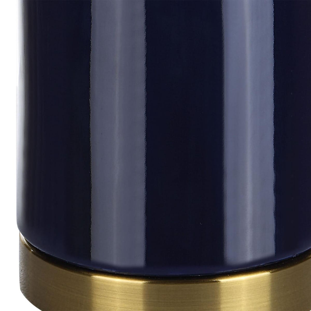 Keiichi Lighting Lilian Table Lamp Navy Blue House of Isabella UK
