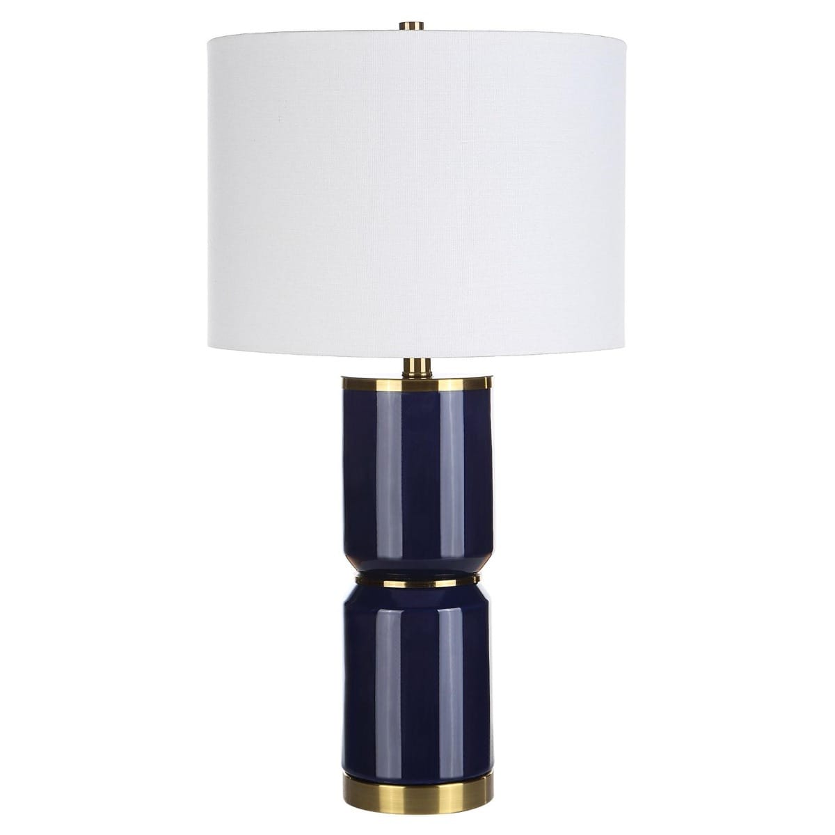 Keiichi Lighting Lilian Table Lamp Navy Blue House of Isabella UK