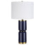 Keiichi Lighting Lilian Table Lamp Navy Blue House of Isabella UK
