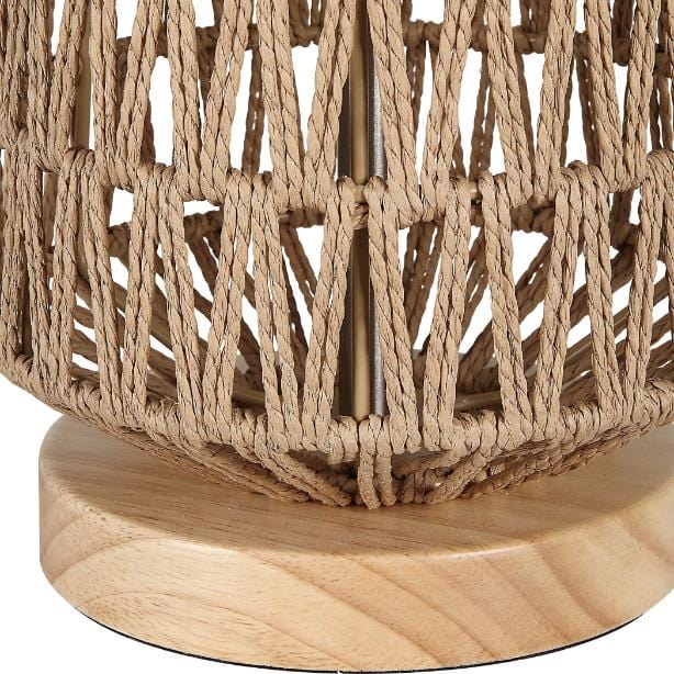 Keiichi Lighting Natural Woven Table Lamp House of Isabella UK