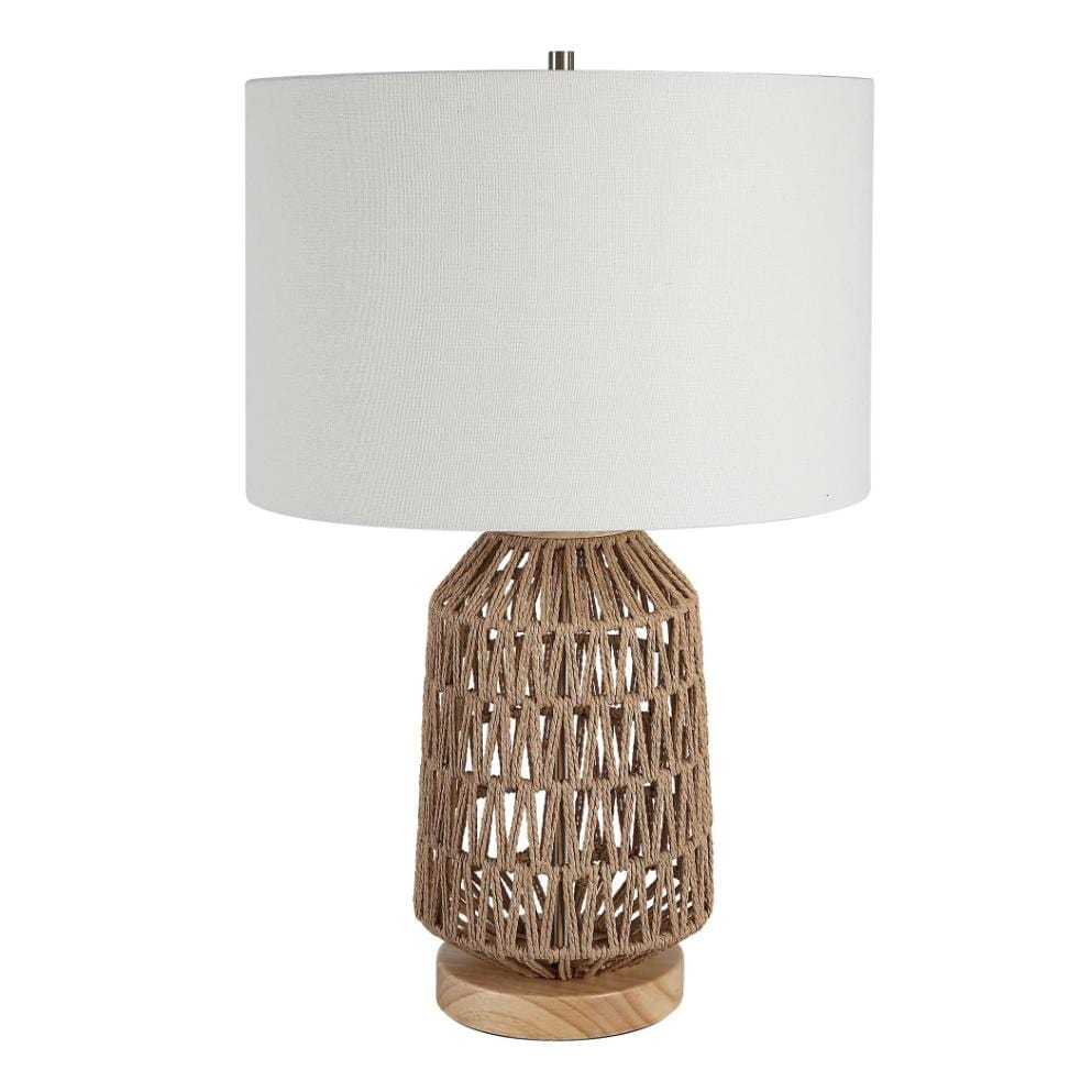 Keiichi Lighting Natural Woven Table Lamp House of Isabella UK