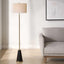 Keiichi Lighting Stuart Floor Lamp Black and Brass House of Isabella UK