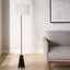 Keiichi Lighting Stuart Floor Lamp Black and Brass House of Isabella UK