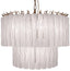 Keiichi Lighting Twisted Frost Glass Chandelier - Small House of Isabella UK