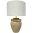 Keiichi Lighting Wabi-Sabi Rustic Retro Handmade Pottery Table Lamp House of Isabella UK