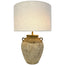 Keiichi Lighting Wabi-Sabi Rustic Retro Handmade Pottery Table Lamp House of Isabella UK