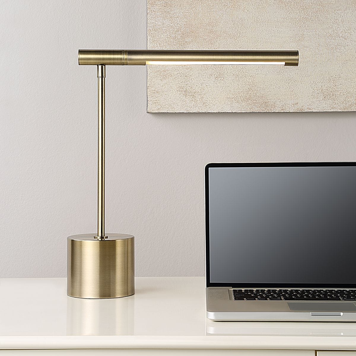 Keiichi Lighting Zara Desk Lamp in Brass House of Isabella UK