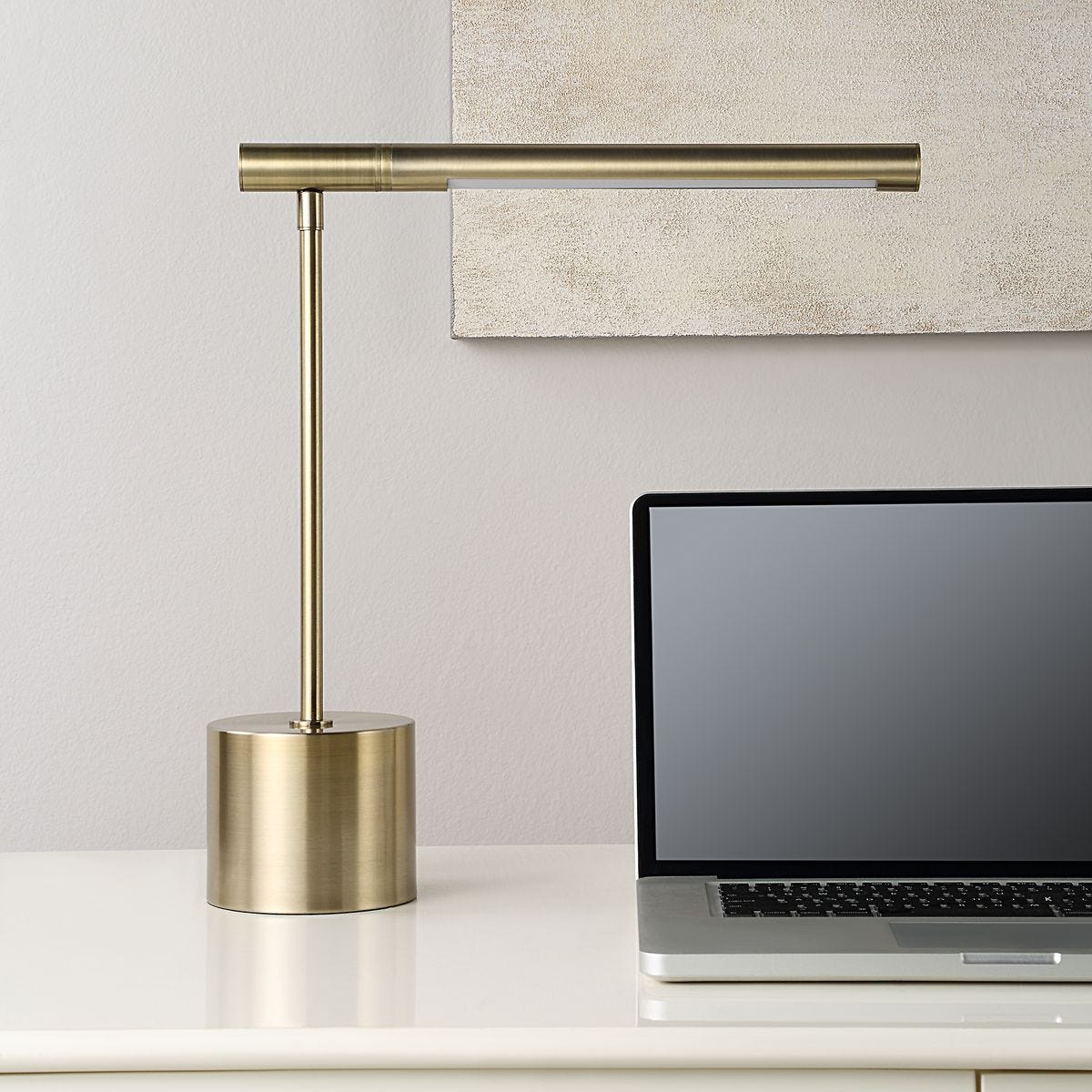 Keiichi Lighting Zara Desk Lamp in Brass House of Isabella UK