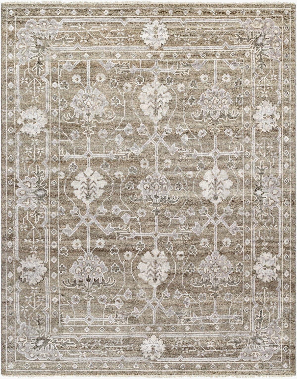 Keiichi Living Almeria Hand Knotted Neutral Rug 305 x 244 cm House of Isabella UK
