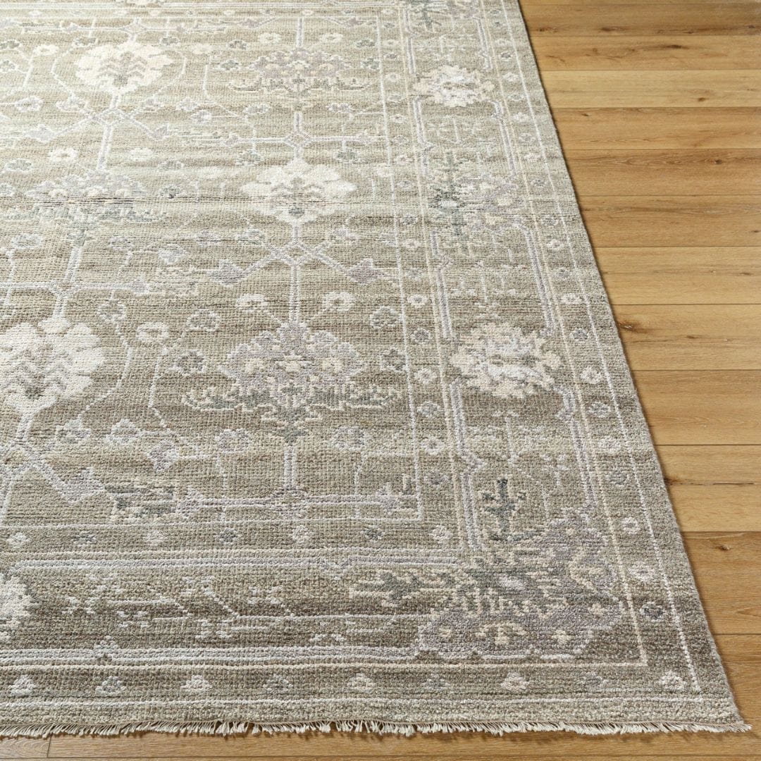 Keiichi Living Almeria Hand Knotted Neutral Rug 305 x 244 cm House of Isabella UK