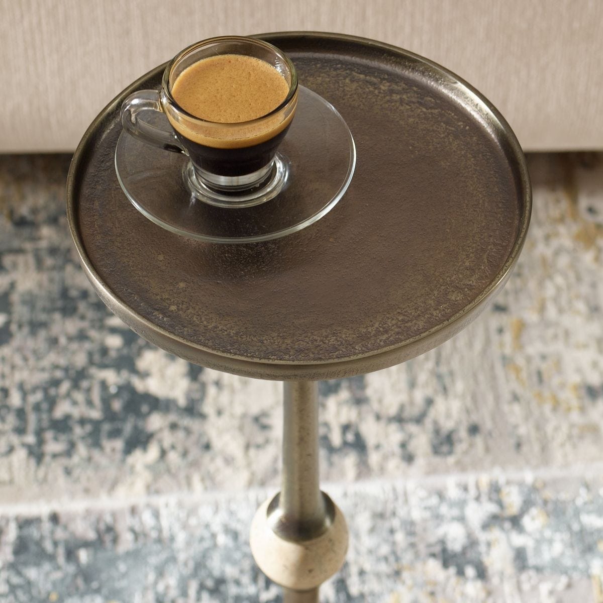 Keiichi Living Arthur Dark Bronze Side Table House of Isabella UK