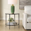 Keiichi Living Asher Round Black Side Table House of Isabella UK