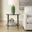 Keiichi Living Asher Round Black Side Table House of Isabella UK