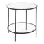 Keiichi Living Asher Round Black Side Table House of Isabella UK