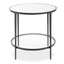 Keiichi Living Asher Round Black Side Table House of Isabella UK