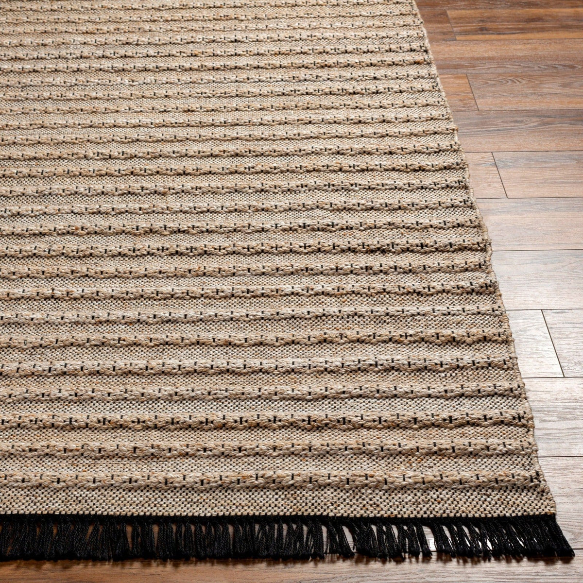 Keiichi Living Azalea Hand Woven Dark Beige Rug 229 x 152 cm House of Isabella UK