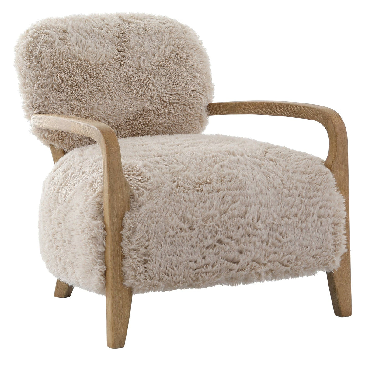 Keiichi Living Baaab Accent Chair in Faux Sheepskin House of Isabella UK