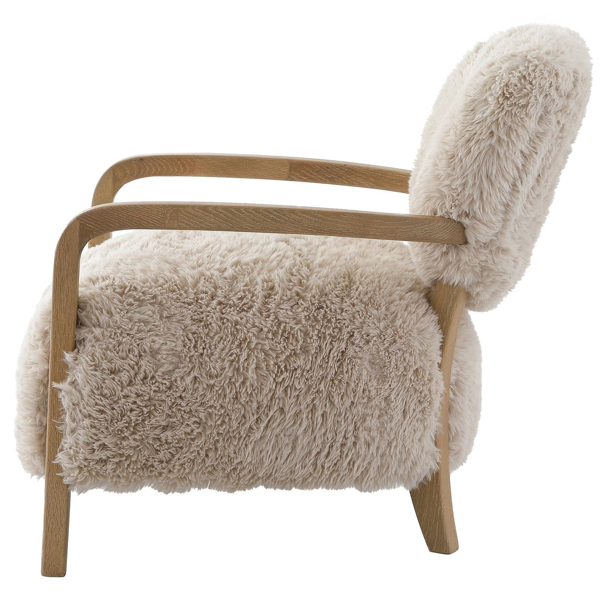Keiichi Living Baaab Accent Chair in Faux Sheepskin House of Isabella UK
