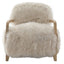 Keiichi Living Baaarb Accent Chair in Natural Long Sheepskin House of Isabella UK