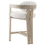 Keiichi Living Baaarb Counter Stool in Faux Sheepskin House of Isabella UK