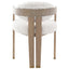 Keiichi Living Baaarb Dining Chair in Faux Sheepskin House of Isabella UK