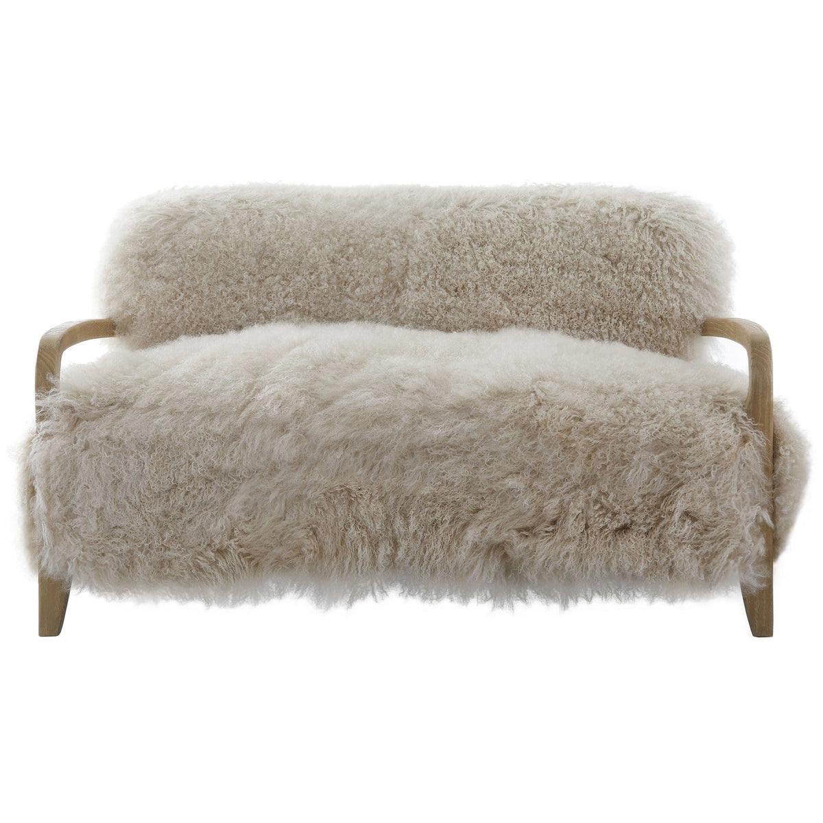 Keiichi Living Baaarb Sofa in Natural Long Sheepskin House of Isabella UK