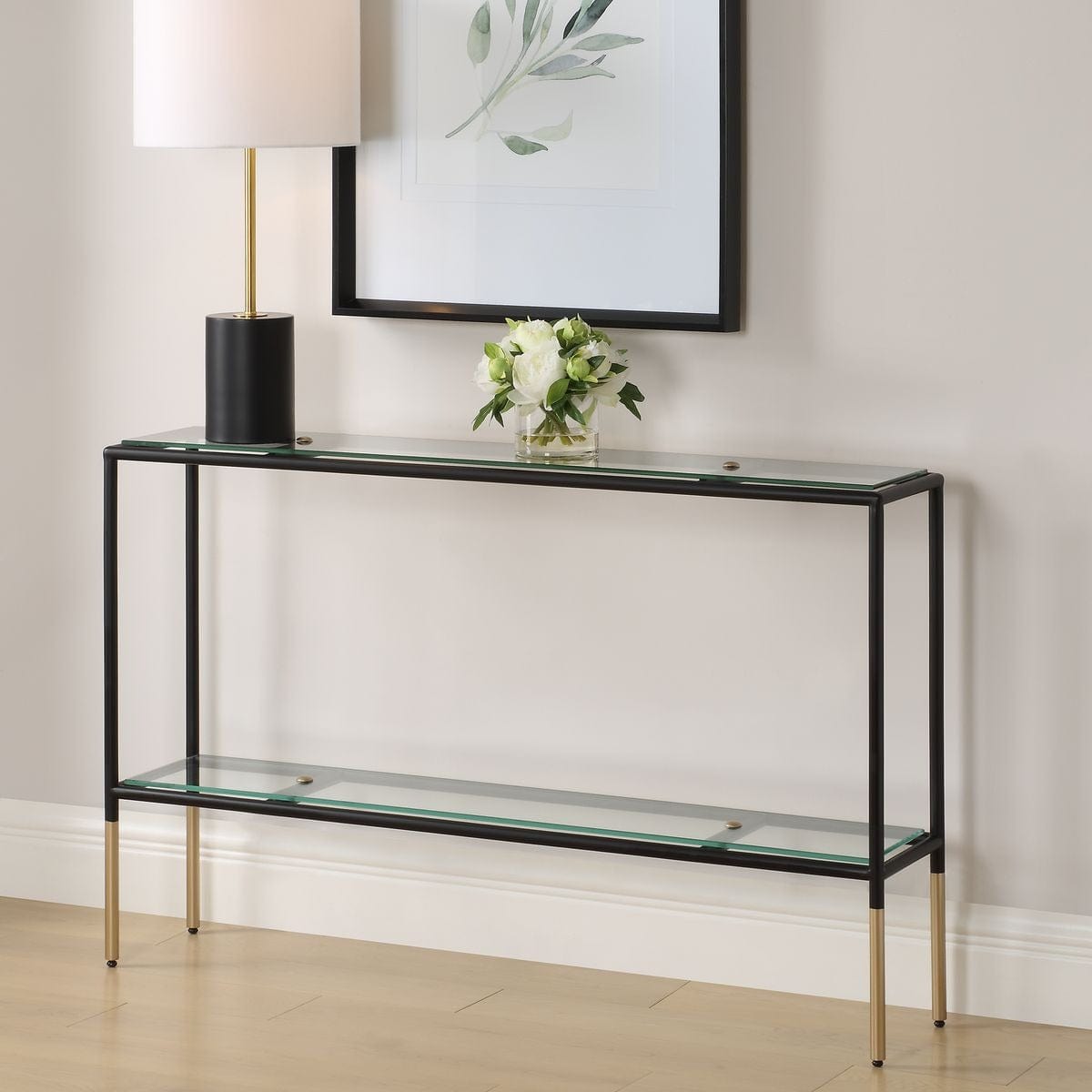 Keiichi Living Button Console Table House of Isabella UK