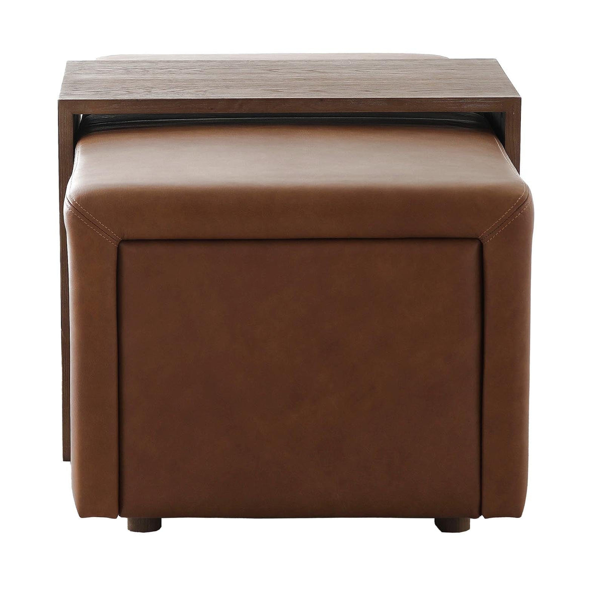 Keiichi Living Campden Ottoman in Leather House of Isabella UK