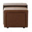 Keiichi Living Campden Ottoman in Leather House of Isabella UK
