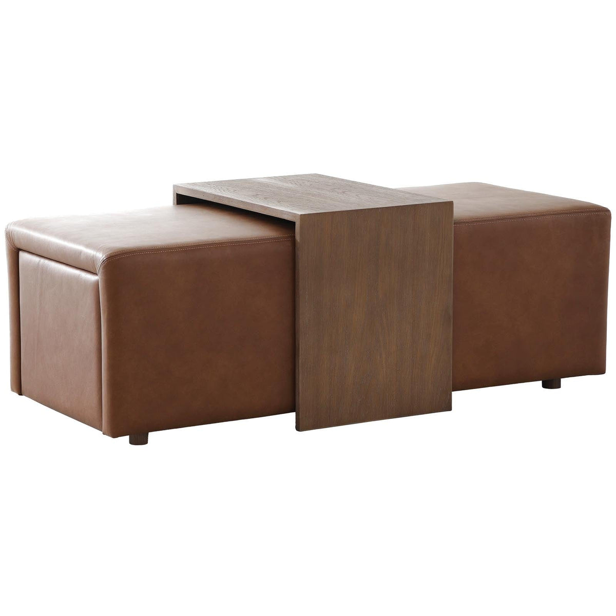 Keiichi Living Campden Ottoman in Leather House of Isabella UK