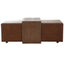 Keiichi Living Campden Ottoman in Leather House of Isabella UK