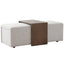 Keiichi Living Campden Ottoman in Natural House of Isabella UK