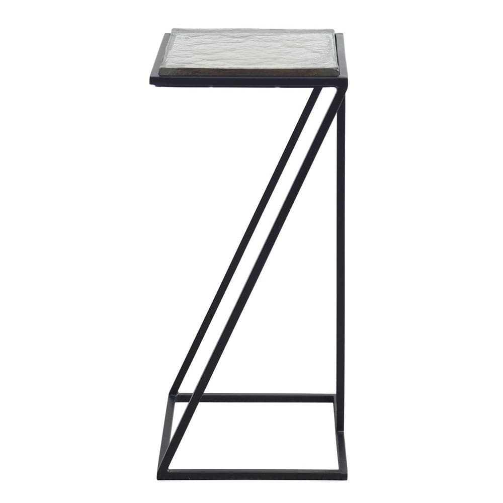 Keiichi Living Chamber Square Side Table in Black House of Isabella UK