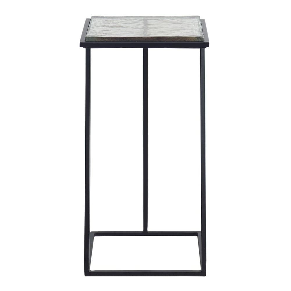 Keiichi Living Chamber Square Side Table in Black House of Isabella UK
