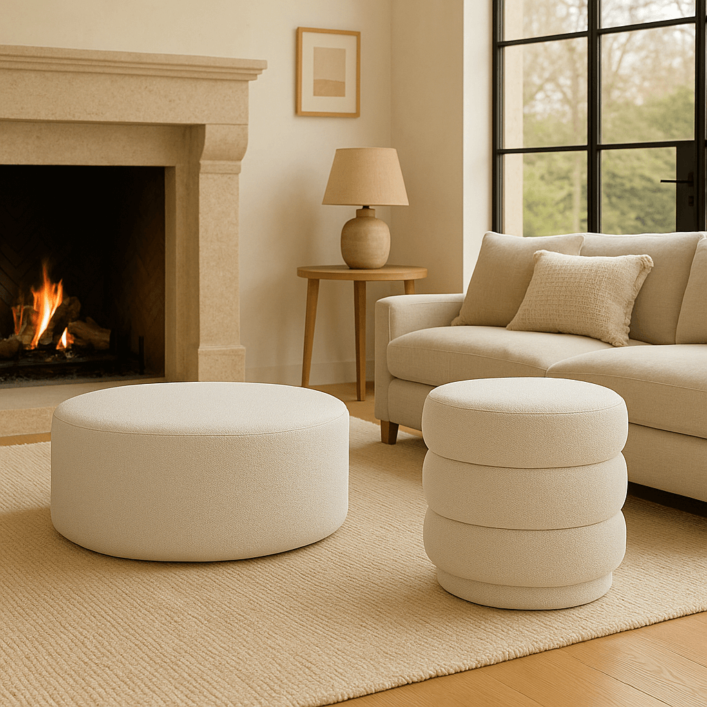 Keiichi Living Cloud Stool in Off-White House of Isabella UK