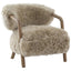 Keiichi Living Cotswold Lion Accent Chair in Real Sheepskin House of Isabella UK