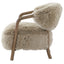 Keiichi Living Cotswold Lion Accent Chair in Real Sheepskin House of Isabella UK