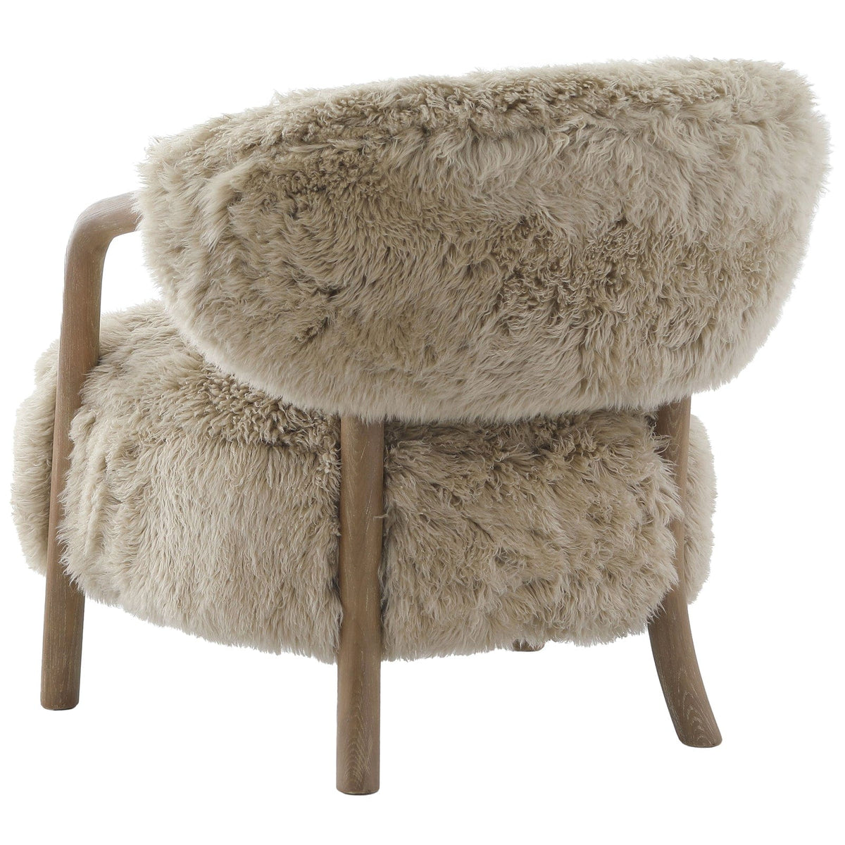 Keiichi Living Cotswold Lion Accent Chair in Real Sheepskin House of Isabella UK