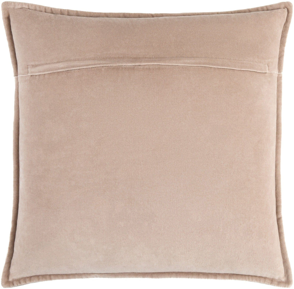 Keiichi Living Cotton Velvet Cushion in Dusky Rose - 51 x 51 cm House of Isabella UK