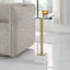 Keiichi Living Crisp Drinks Table Marble & Brass House of Isabella UK