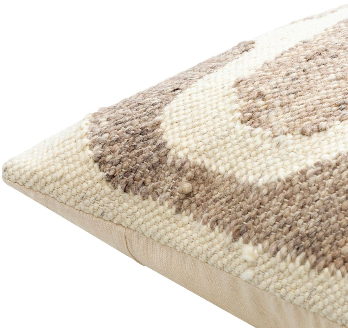 Keiichi Living Deccan Traps Woven Cushion in Beige - 51 x 51 cm House of Isabella UK