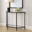 Keiichi Living Demilune Black Console Table House of Isabella UK